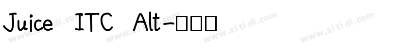 Juice ITC Alt字体转换